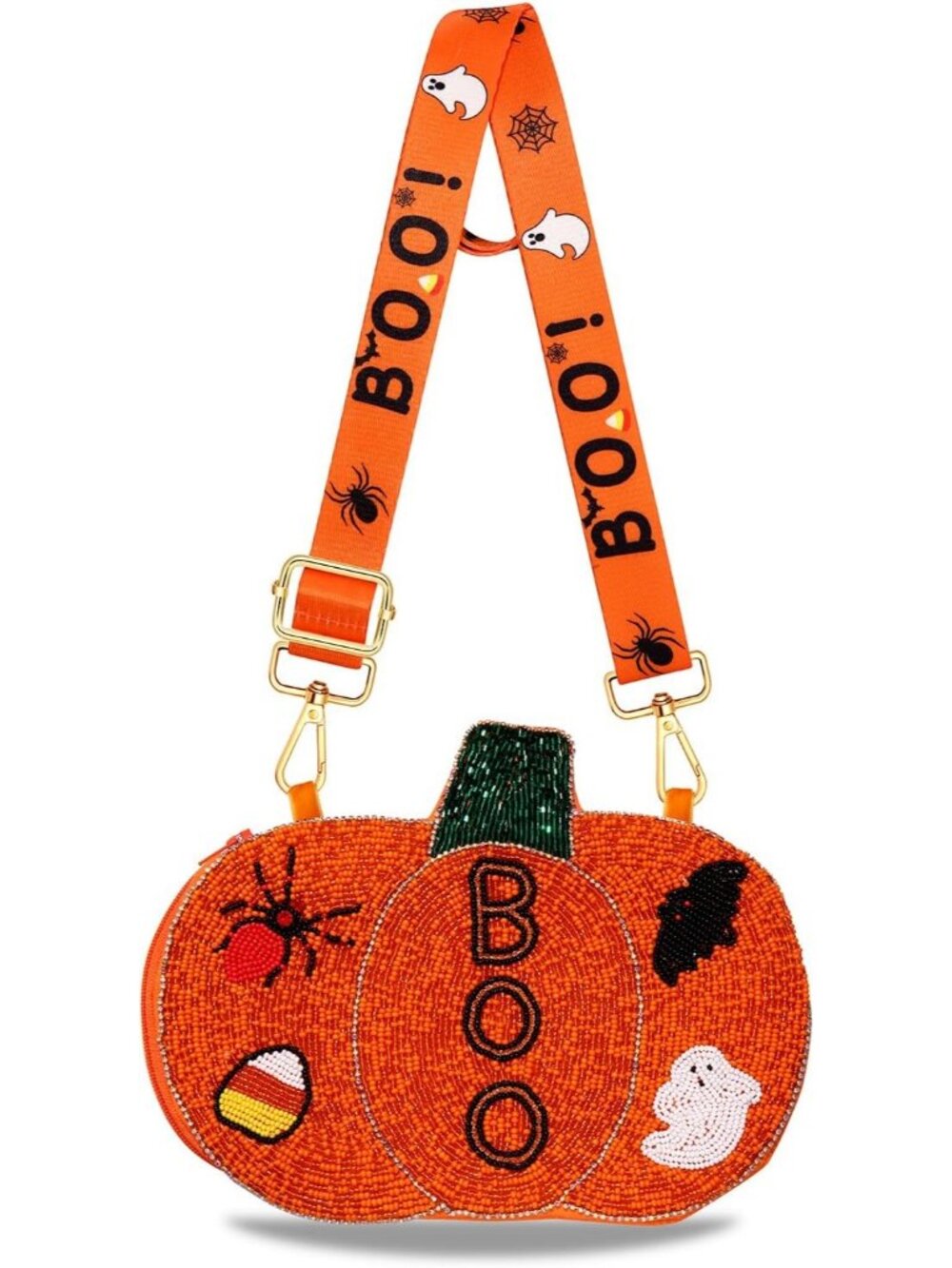 🎃Women's Style M Halloween Purse Pumpkin Boo Ghost Candy Corn Crossbody Bag